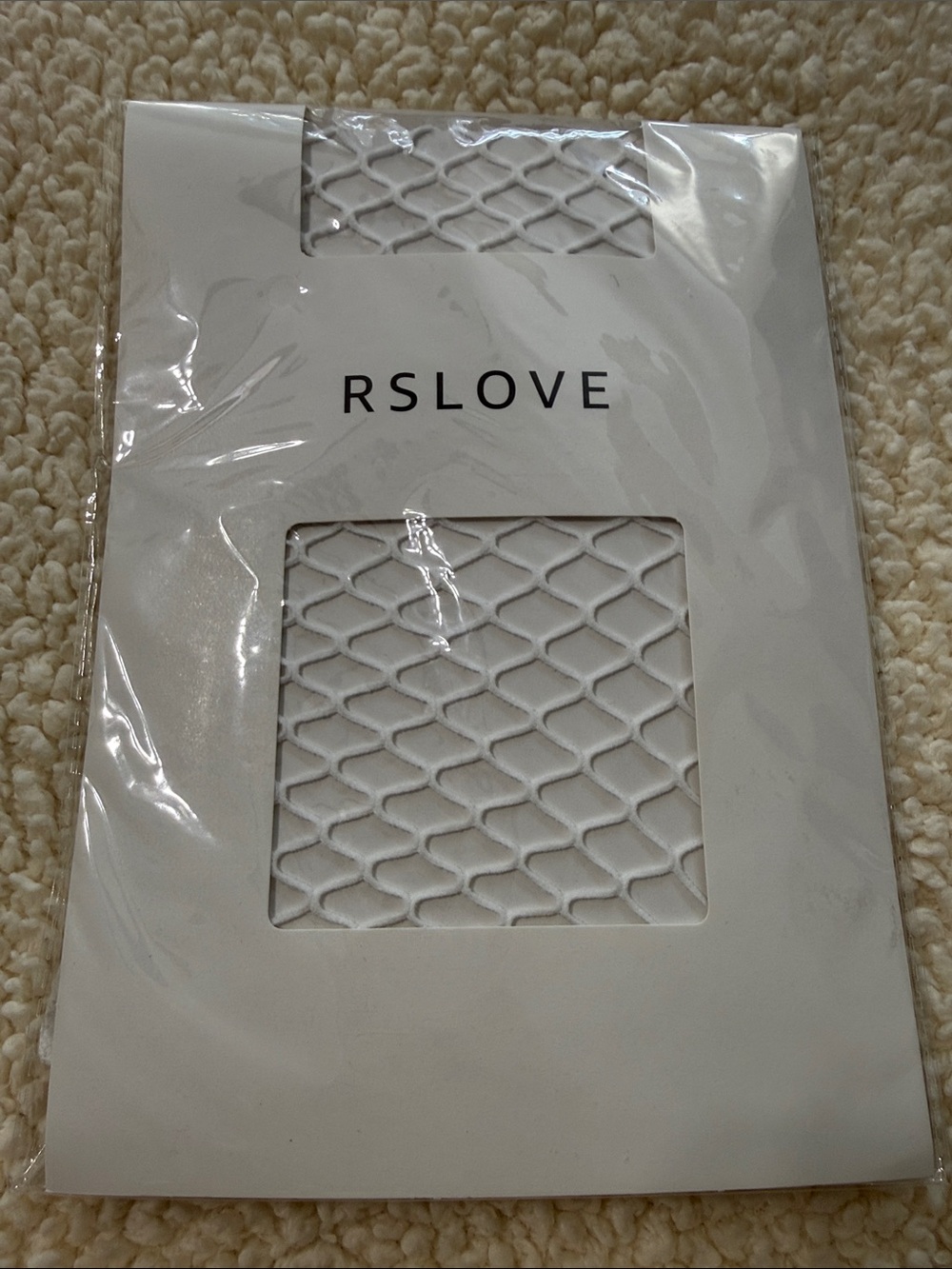 Women's White Fishnet Hosiery
